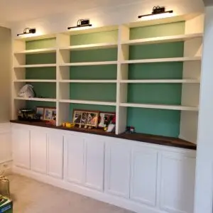 Built-In Library Wall Installation in Farragut